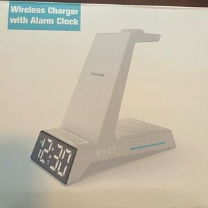 Anjank Wireless Charger with Alarm Clock